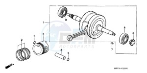 TRX90XD TRX90 Europe Direct - (ED) drawing CRANKSHAFT/ PI STON