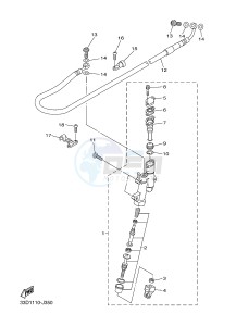 YZ250F (1SM9 1SMA 1SMB 1SMC) drawing REAR MASTER CYLINDER