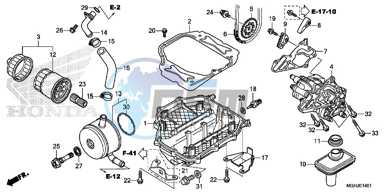 OIL PUMP (VFR1200XD/XDA/XDS)