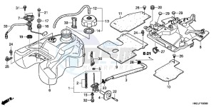 TRX500FAC drawing FUEL TANK