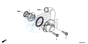 CBR500RE CBR500R UK - (E) drawing THERMOSTAT