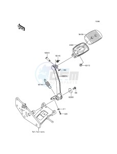 VULCAN 1700 NOMAD ABS VN1700DFF GB XX (EU ME A(FRICA) drawing Brake Pedal