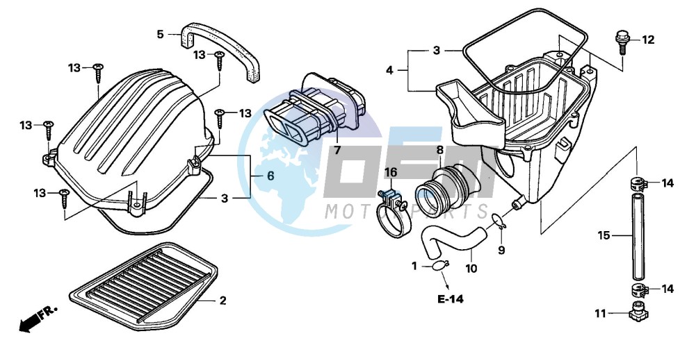 AIR CLEANER (CBR125R/RS/RW5/RW6/RW8)