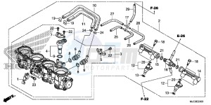 CBR600RAD CBR600RR ABS UK - (E) drawing THROTTLE BODY