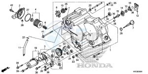 TRX420FM1E TRX420 Europe Direct - (ED) drawing FRONT CRANKCASE COVER (TRX420FE1/FM1/FM2/TE1/TM1)