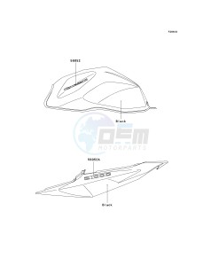 ZR 1000 A [Z1000] (A1-A3) drawing DECALS-- BLACK- --- A2_A3- --- CN- -