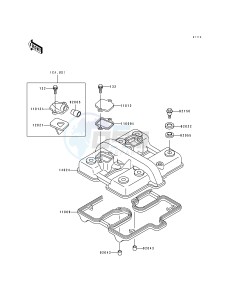 EX 500 A [EX500] (A4-A7) [EX500] drawing CYLINDER HEAD COVER