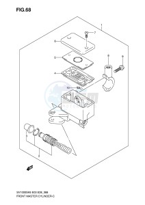 SV1000 (E3-E28) drawing FRONT MASTER CYLINDER (SV1000K6)