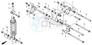 VTR1000F SUPER HAWK drawing REAR CUSHION