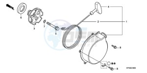 TRX420TMA Europe Direct - (ED / 2WD) drawing RECOIL STARTER