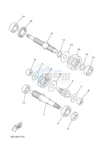 YP250R X-MAX 250 X-MAX 250 (1YS9 1YS9 1YS9) drawing TRANSMISSION