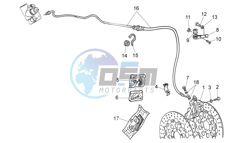 LH Front brake system