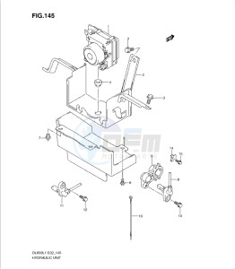 DL650 drawing HYDRAULIC UNIT (DL650AL1 E19)