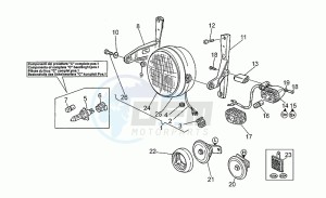 V 10 1000 Centauro Centauro drawing Front lights