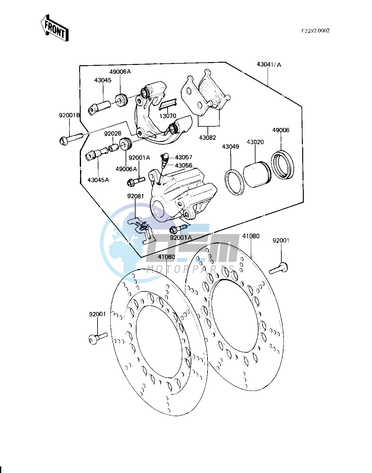 FRONT BRAKE -- 81-83 H2_H3_H4- -