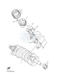 YZF-R6 600 R6 (2CXH) drawing CRANKSHAFT & PISTON