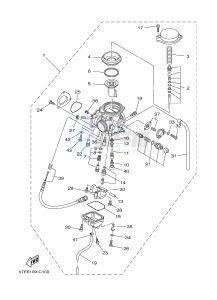 YFM450FWAD YFM450PHF GRIZZLY 450 EPS HUNTER (2LCA) drawing CARBURETOR