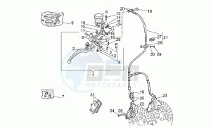 V 11 1100 Sport - Mandello Sport/Mandello drawing Front brake system