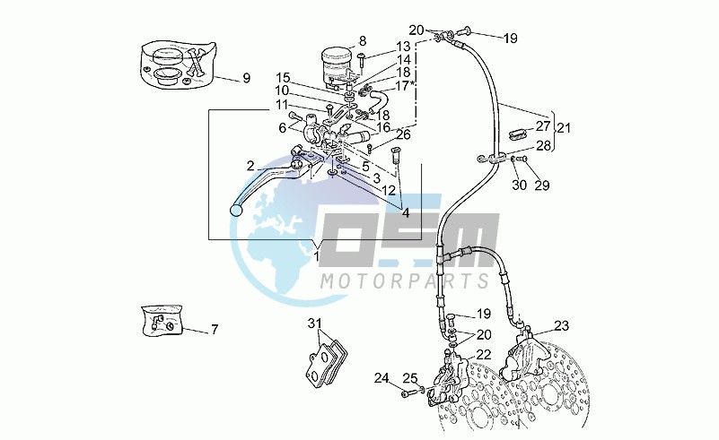 Front brake system