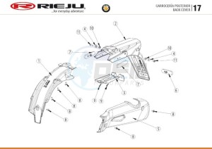 BYE-BIKE-25-KM-H-EURO4-HOLLAND-CARGO-RED drawing REAR PLASTIC