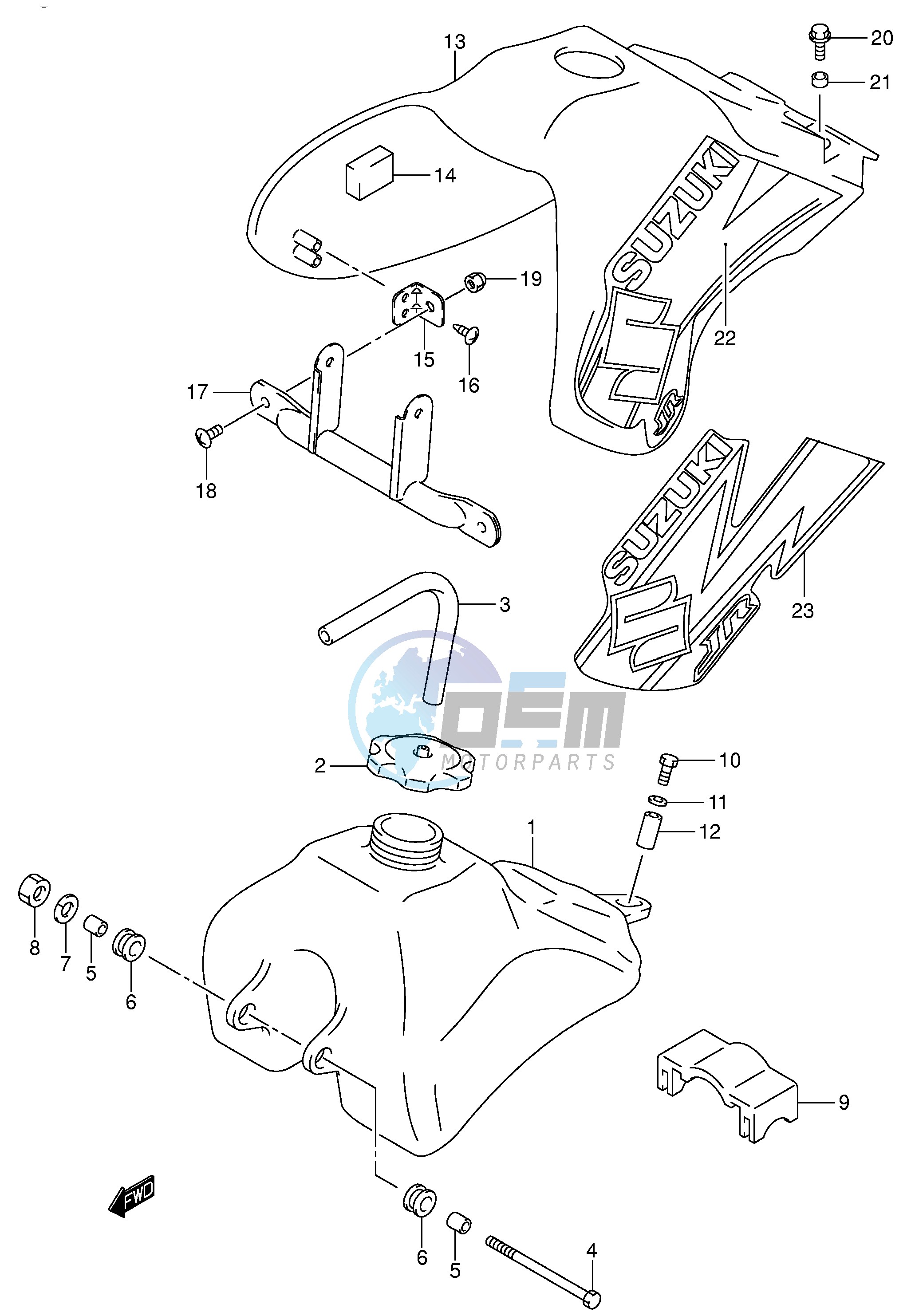 FUEL TANK (MODEL K2 K3)