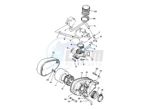 XV VIRAGO 125 drawing INTAKE