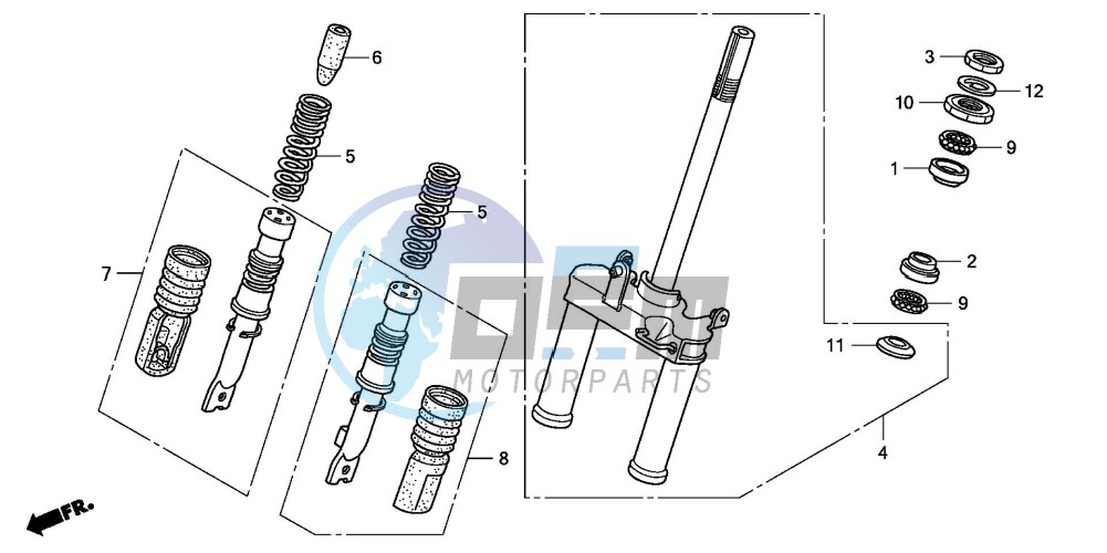 FRONT FORK/STEERING STEM