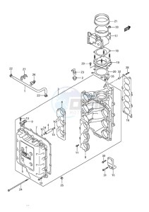 DF 300A drawing Throttle Body