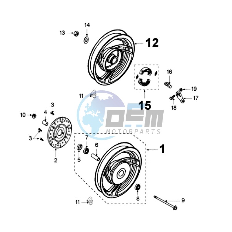 WHEELS / BRAKE DISC D160