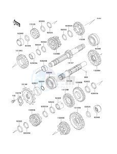 EX 500 D [NINJA 500R] (D6F-D9F) D6F drawing TRANSMISSION