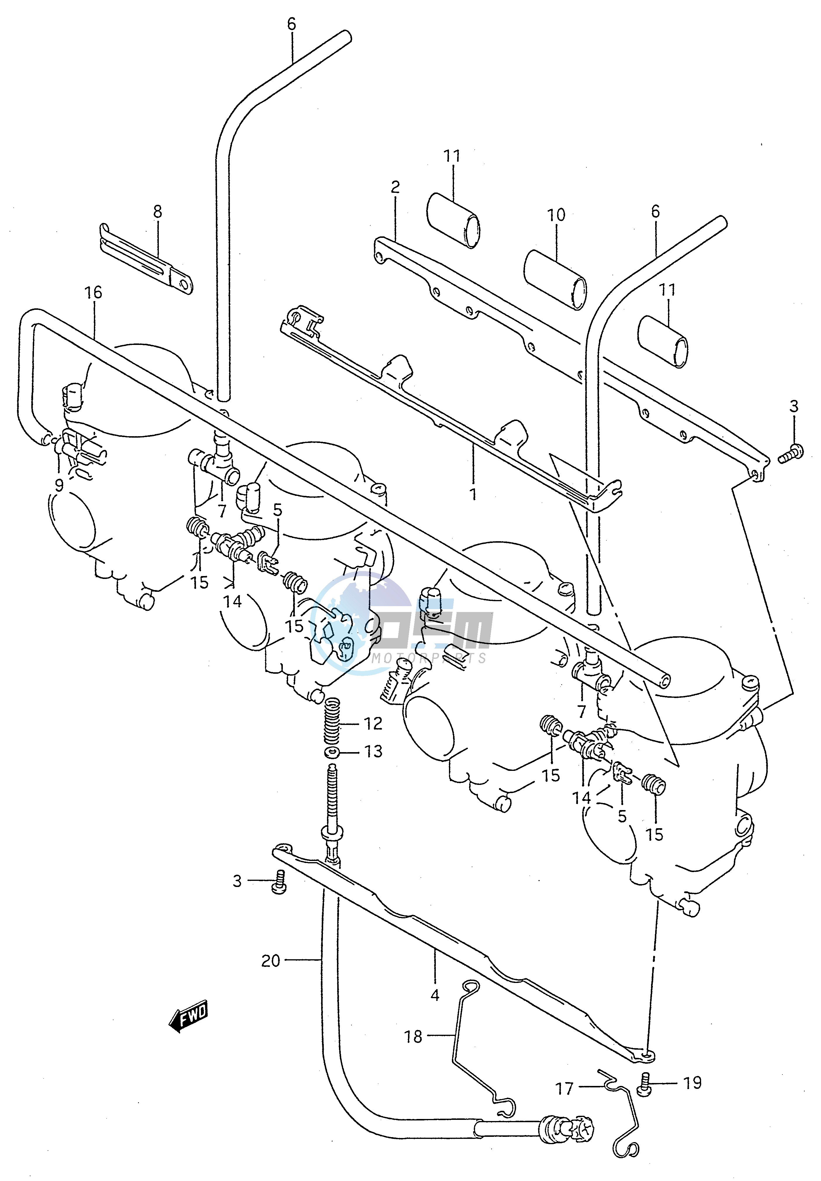 CARBURETOR FITTINGS (MODEL L M N P R S T)