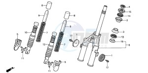 PK50S drawing FRONT FORK