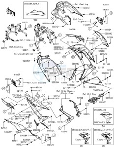 NINJA 650 EX650KHFA XX (EU ME A(FRICA) drawing Cowling Lowers