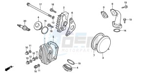 C90 drawing CYLINDER HEAD COVER