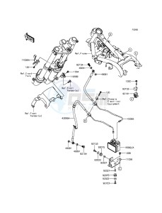 NINJA_300_ABS EX300BFF XX (EU ME A(FRICA) drawing Brake Piping