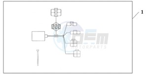 XL700V9 UK - (E / MKH) drawing FOG LIGHT CONTROLLER