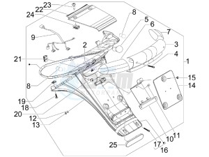 Stalker 50 drawing Rear cover - Splash guard