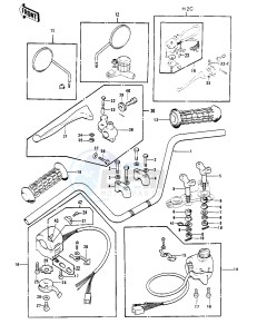 H2 B [MACH IV] (-B) 750 [MACH IV] drawing HANDLEBAR -- H2-B_C- -