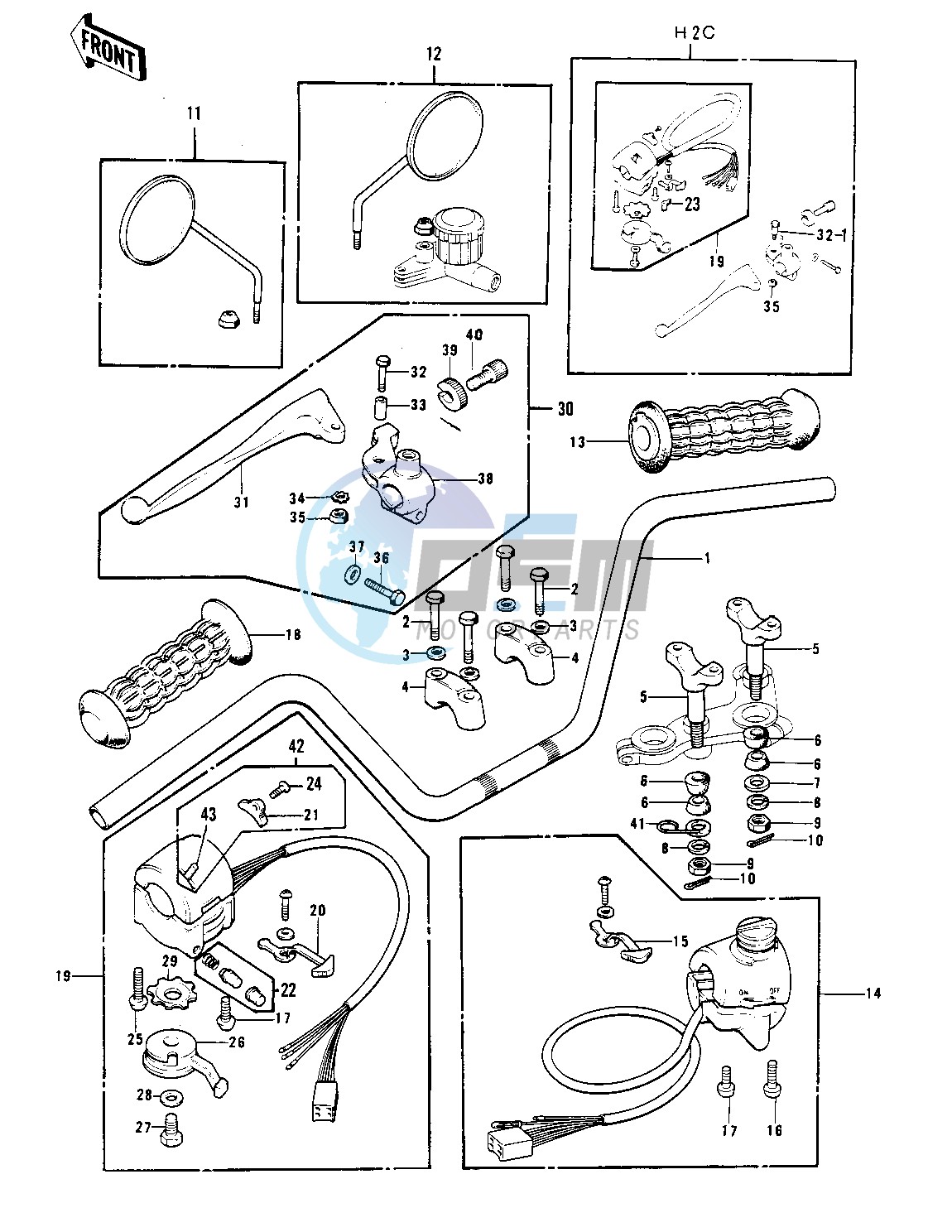 HANDLEBAR -- H2-B_C- -