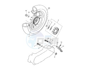 YN F NEO'S 4 50 drawing REAR WHEEL