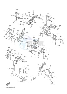 FJR1300AE FJR1300-AS ENGLAND drawing STAND & FOOTREST