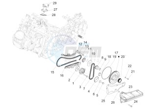 GTS 125 4T E4 ABS (EMEA) drawing Oil pump