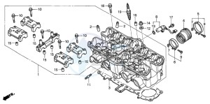 CB1300F1 CB1300SUPER FOUR drawing CYLINDER HEAD