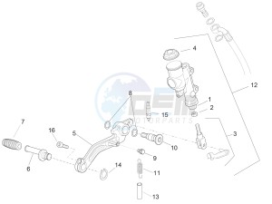 RSV4 1000 RR USA USA drawing Rear master cylinder