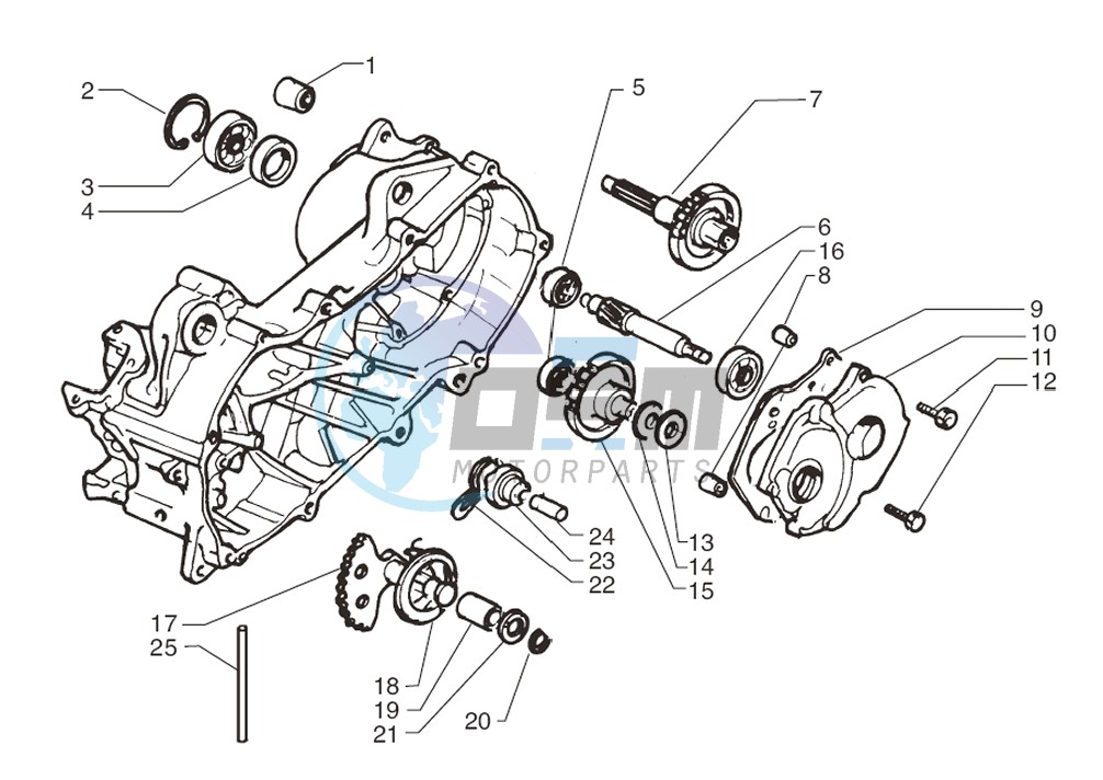 Rear wheel axle