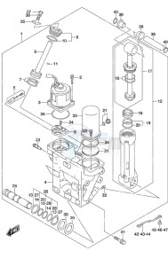 DF 350A drawing Trim Cylinder