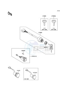 MULE 3010 4x4 KAF620-E5 EU drawing Ignition Switch