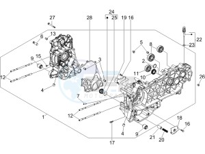 GTV 250 ie drawing Crankcase