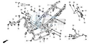 FJS600A 400 SILVER WING drawing FRAME BODY