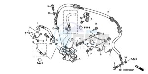 XL1000VA9 Ireland - (EK / ABS) drawing ABS UNIT (FRONT)